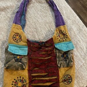 Colorful Patchwork Shoulder Bag